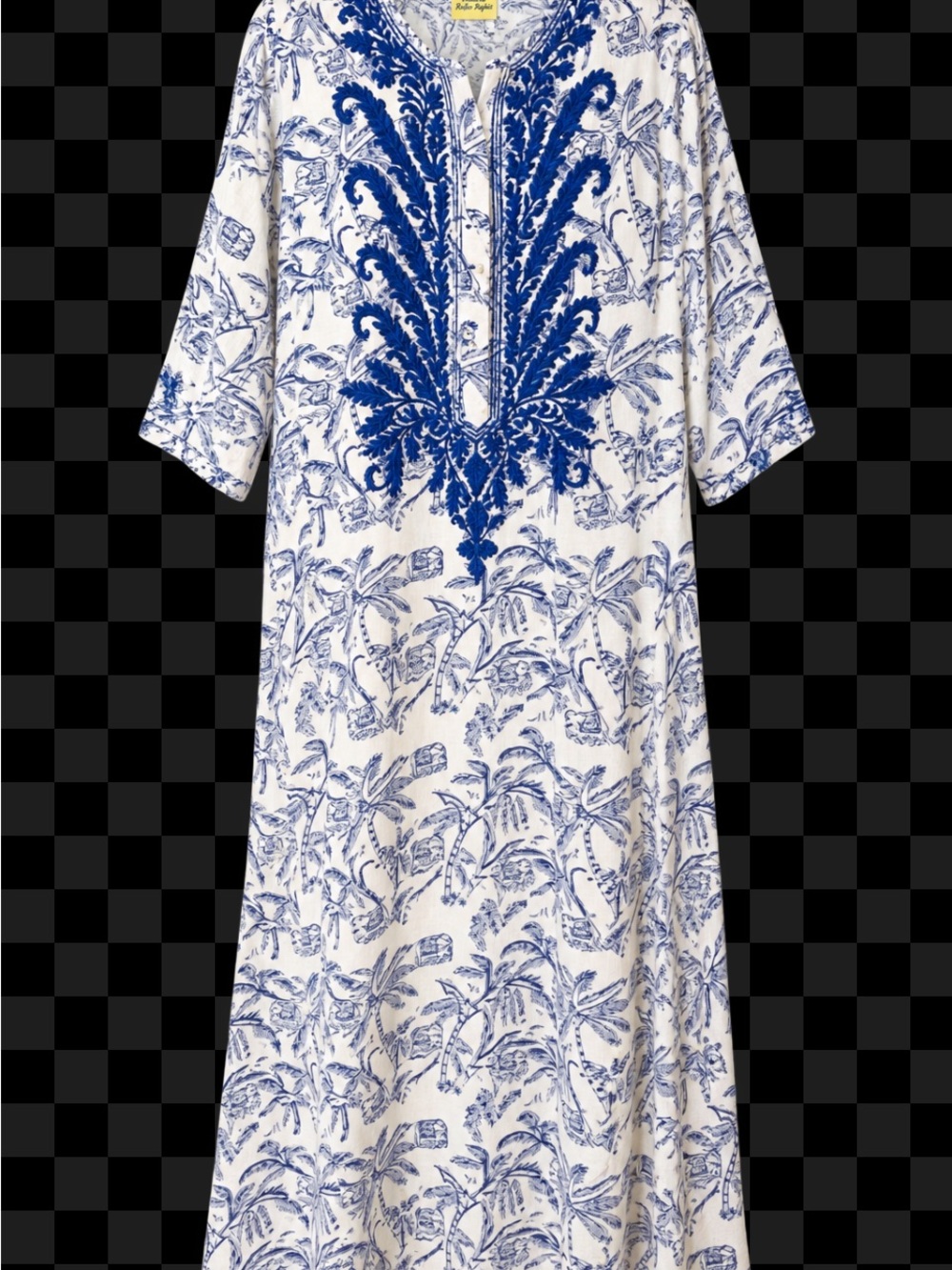 Roberta Roller Rabbit for Gorsuch.  100% linen with hand embroidered detail.